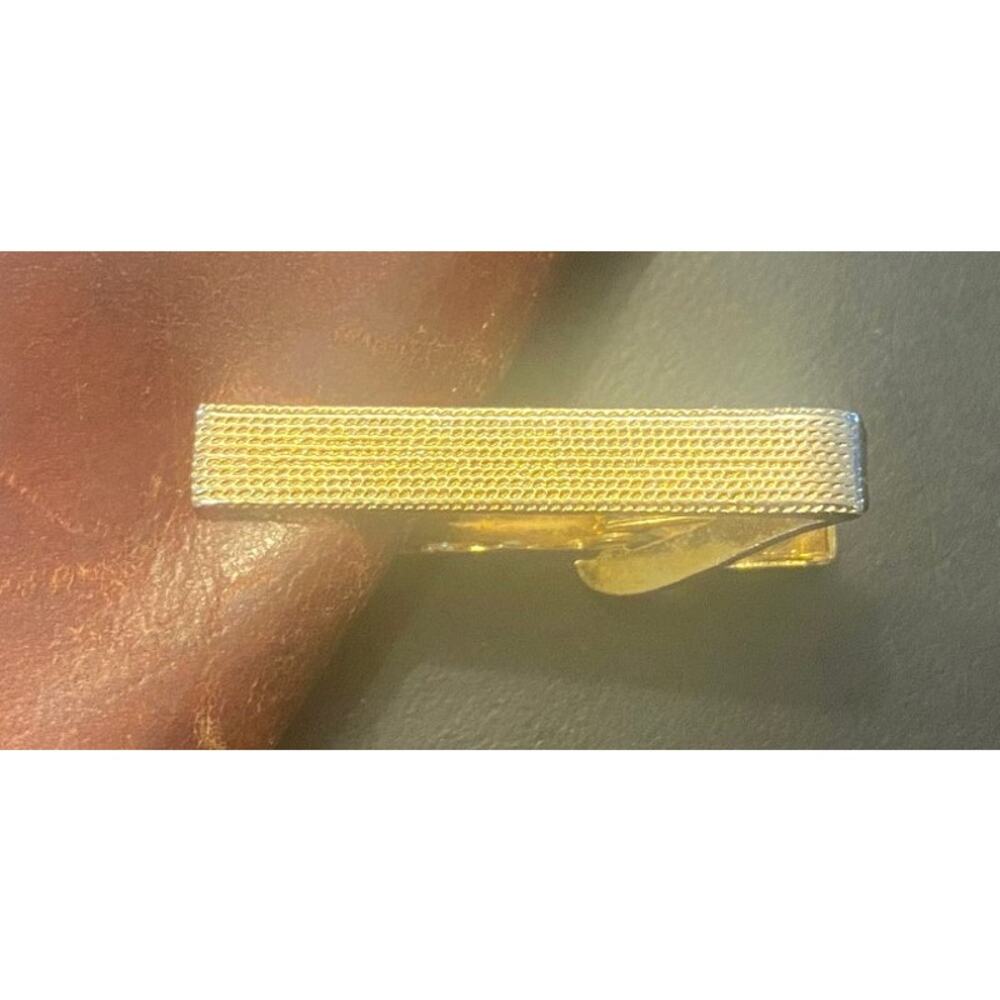 VTG Swank Gold Tone Tie Bar ..1 1/2"